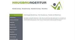 Desktop Screenshot of hausbauagentur.com