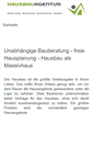 Mobile Screenshot of hausbauagentur.com